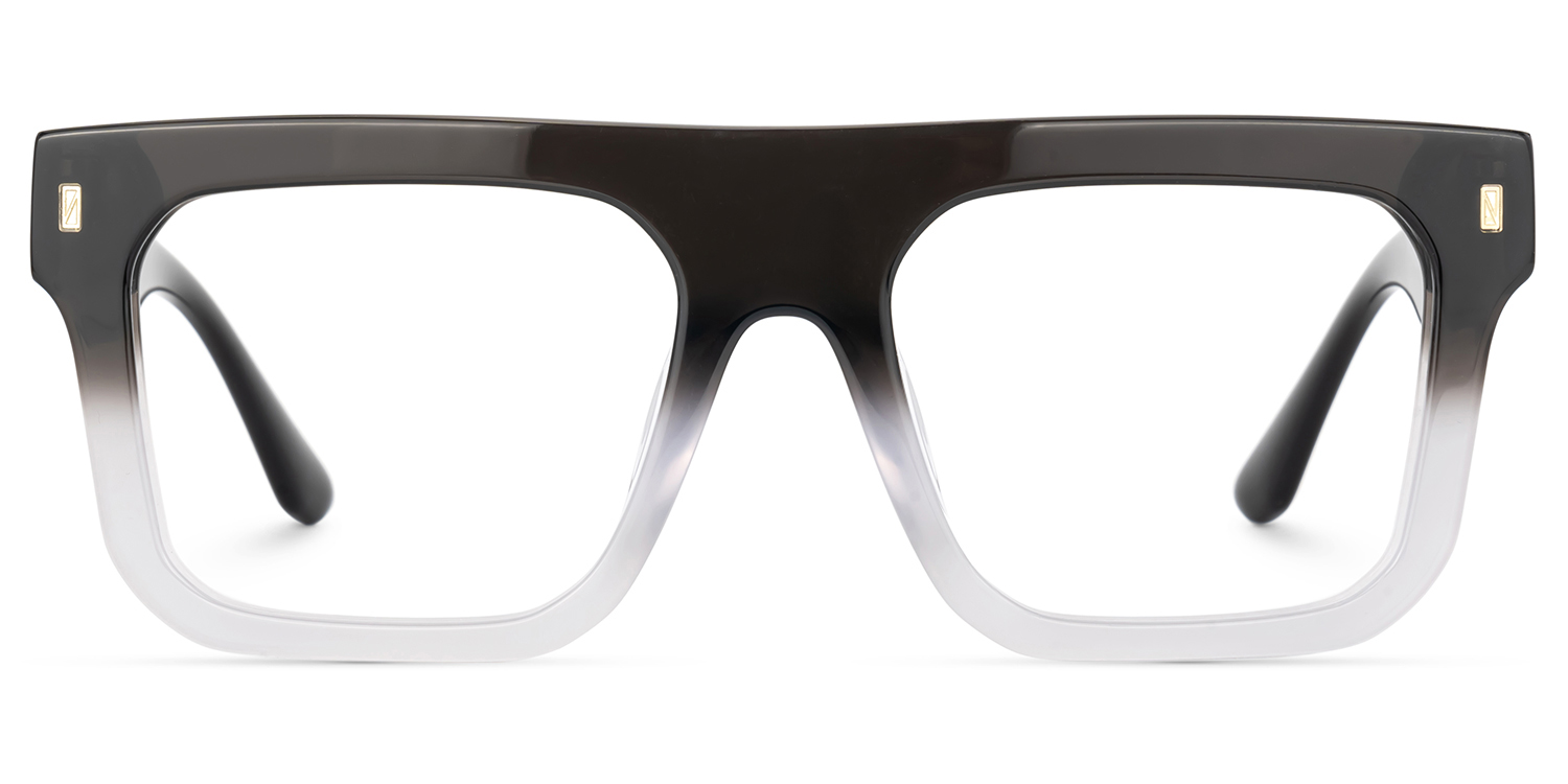 Reaux Square Black Gradient Glasses0
