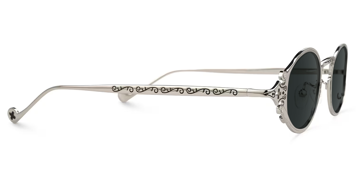 Oval Serena Silver Sunglasses Frames Deals2