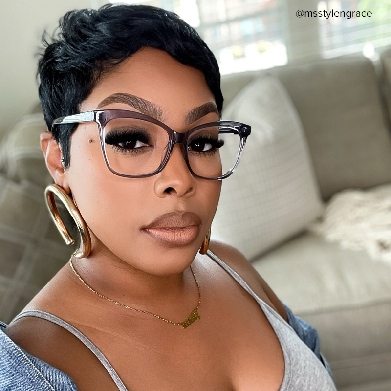 Alfred Butterfly Gray Frame Glasses | ZEELOOL Canada11