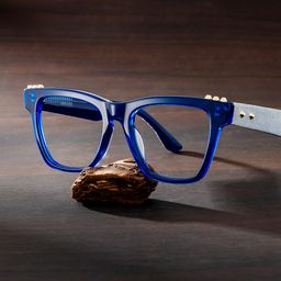 Soren Square Blue Glasses0
