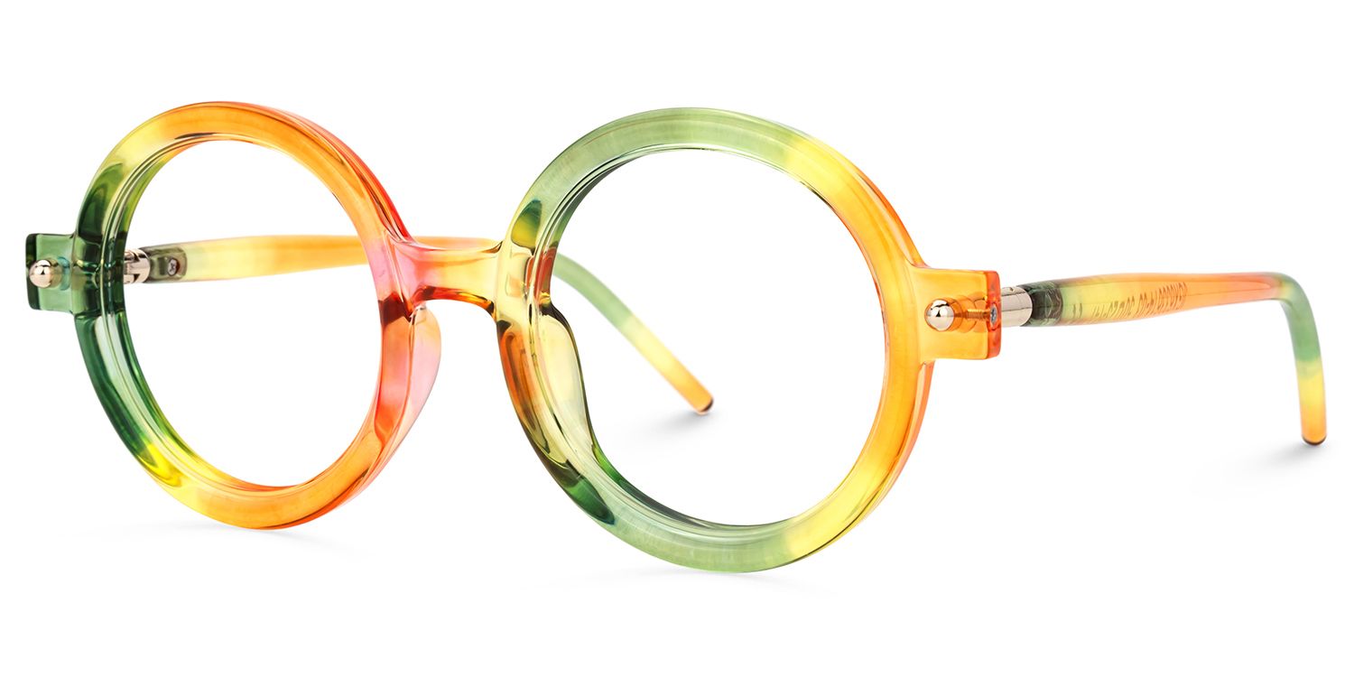 Rahman Round Multicolor Glasses | ZEELOOL Canada1