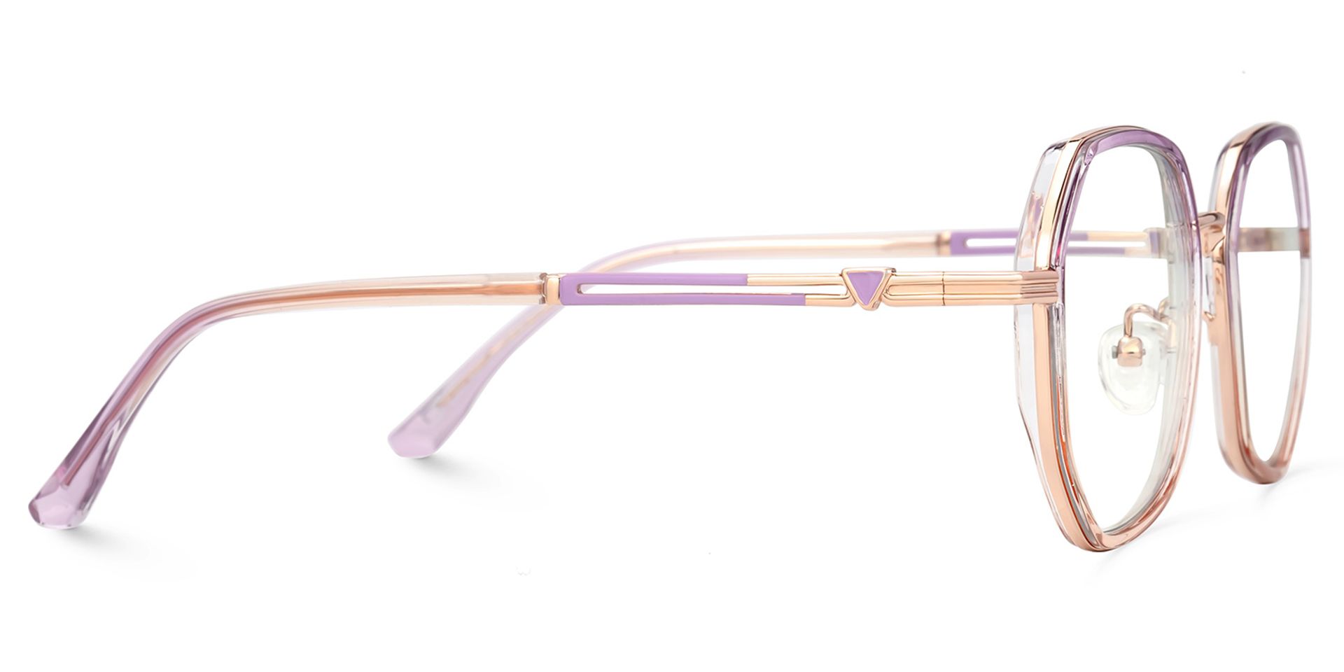 Frazier Two-Tone Geometric Glasses | ZEELOOL Canada2