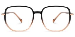 Joana Geometric Black Beige Glasses1