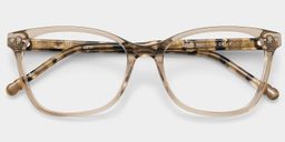 Marigold Brown Rectangle Glasses1