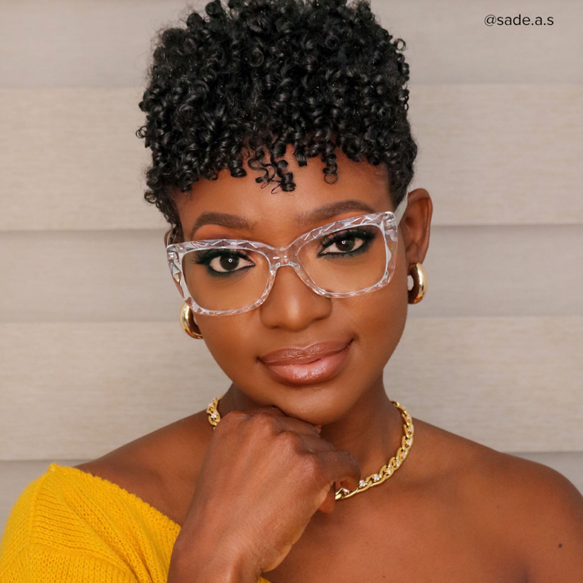 Edna Cateye Clear Frame Glasses | ZEELOOL Canada5