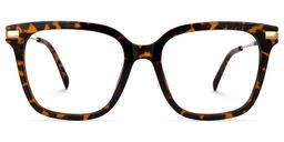 Jacqui Tortoise Rectangle Glasses0