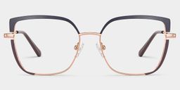 Grasso Square Two-Tone Glasses0