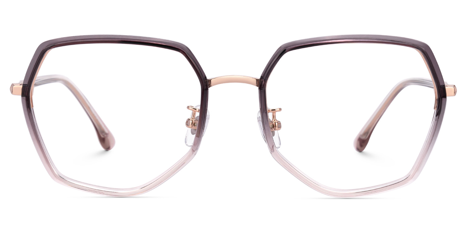 Kendra Geometric Acetate Full Frame Eyeglasses | ZEELOOL Canada0