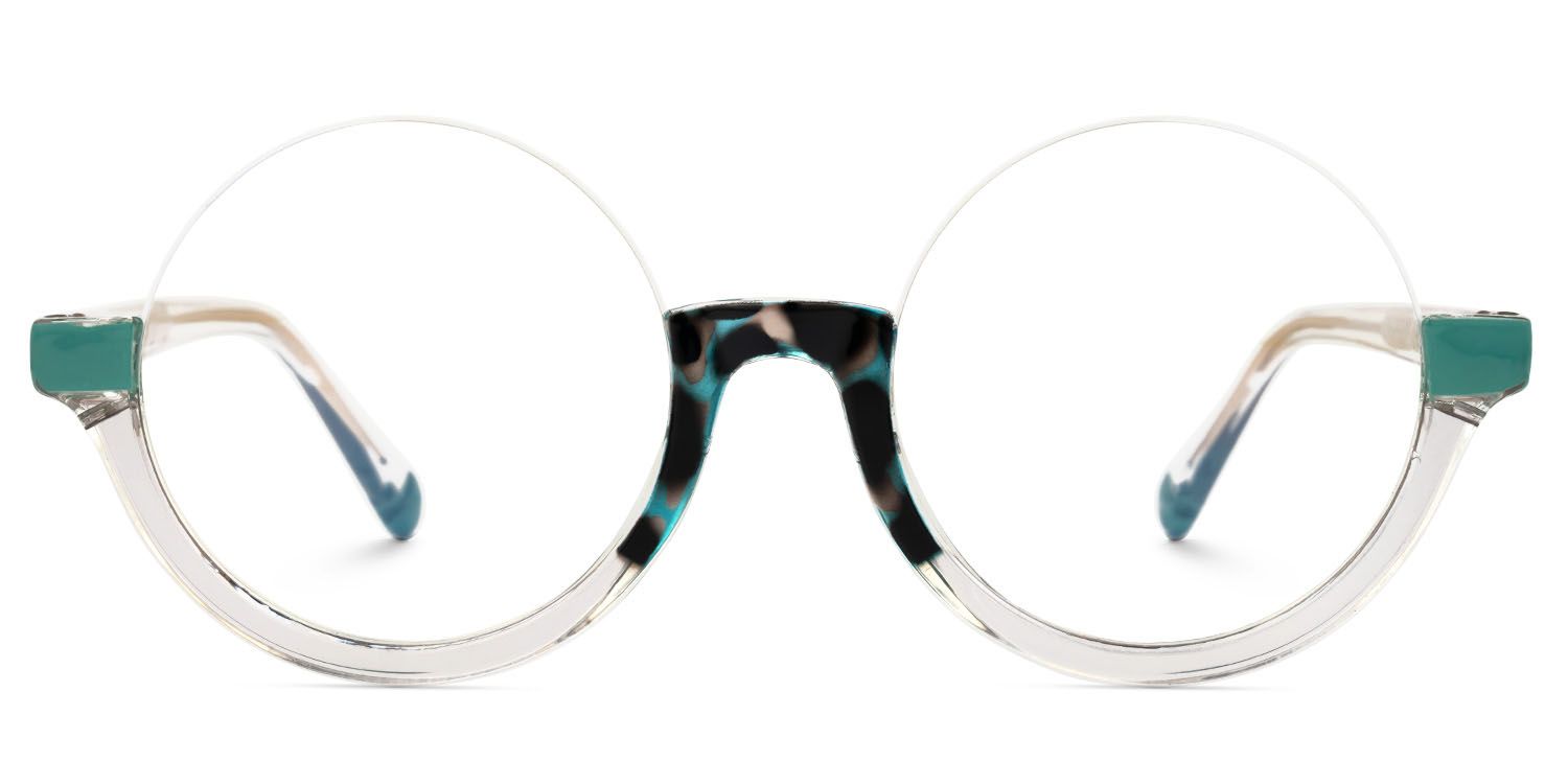Cheril Round Clear Glasses0
