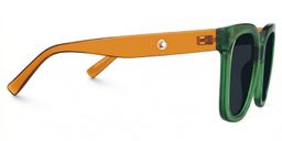 Ebony Square Green Glasses2