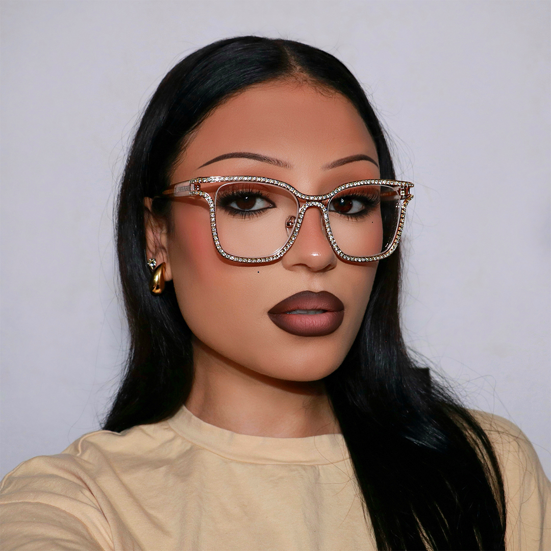 Shine Square Gold Glasses7