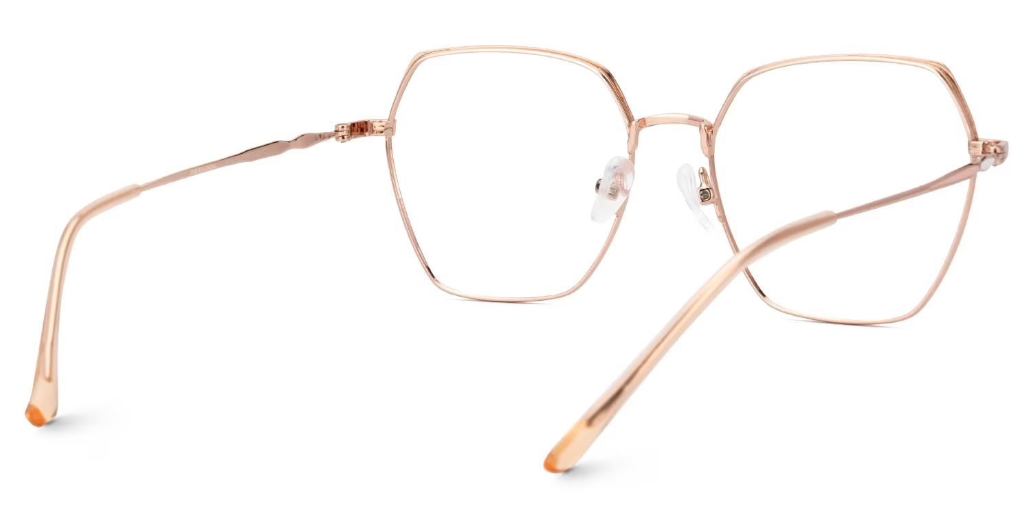 Marlon Geometric Two-Tone Full-Rim Glasses | ZEELOOL Canada3