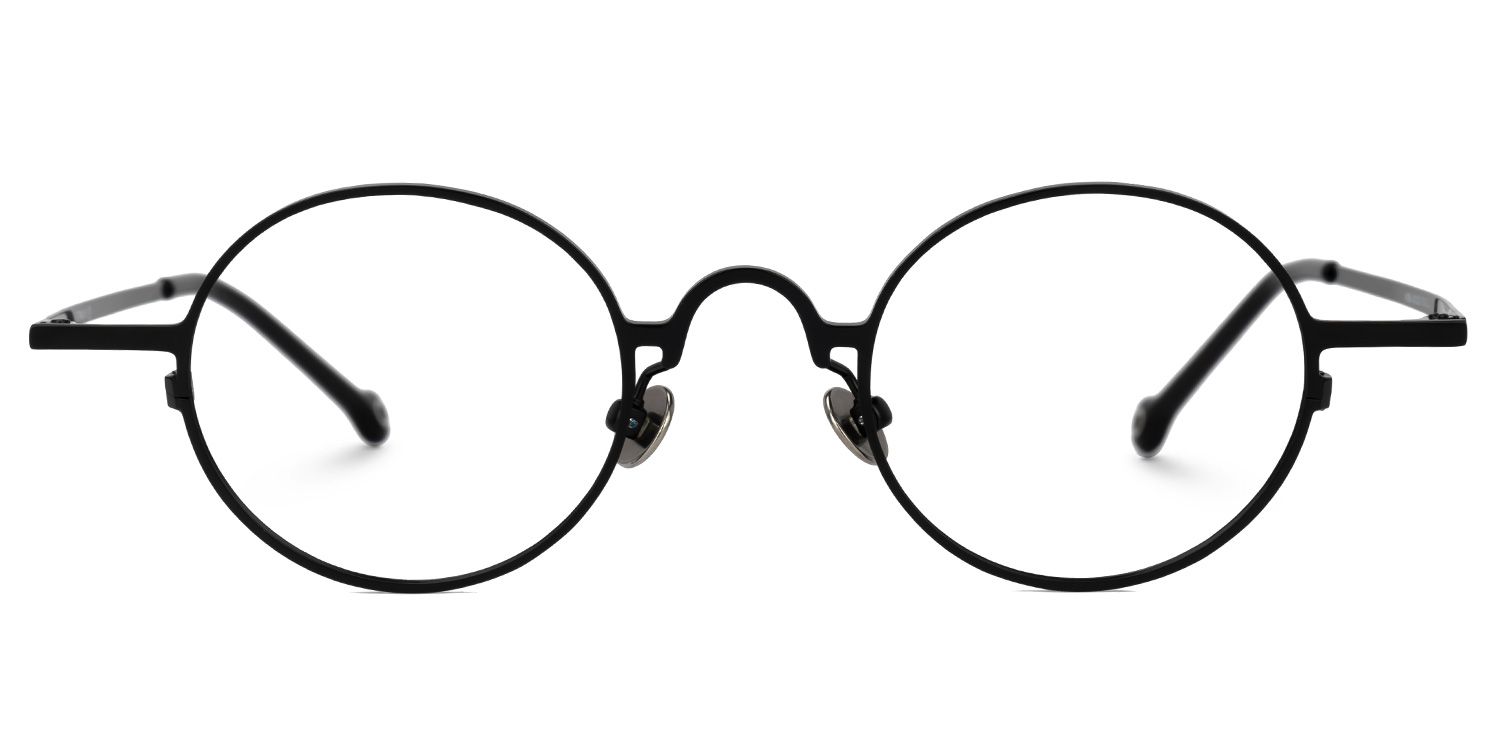Yeimi Round Black Glasses0