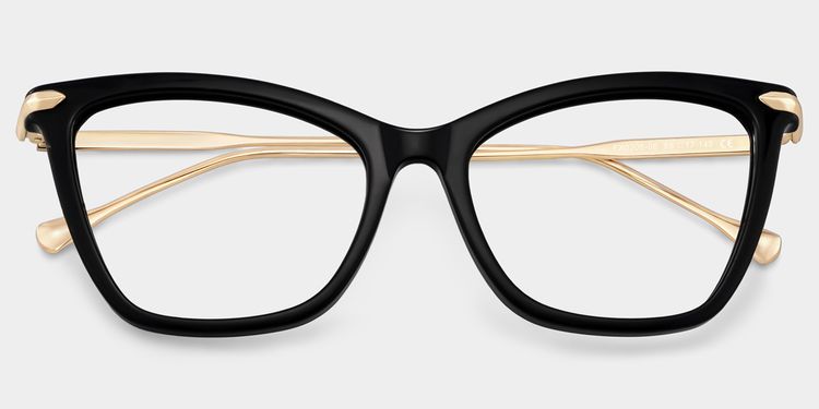 Hilary Butterfly Black Glasses