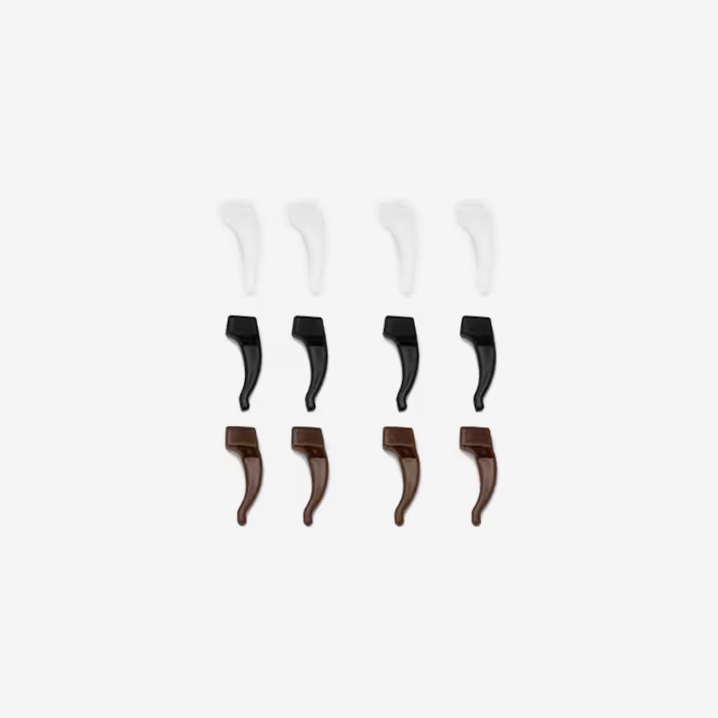 Non-Slip Ear Grip Accessories For Glasses in Black-White Color3