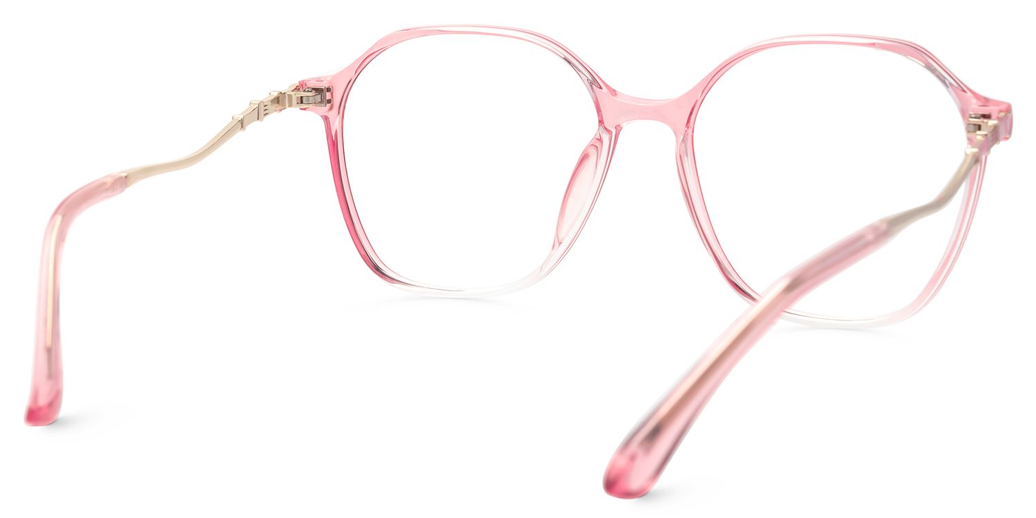 Lekesha Thin Geometric Pink Glasses For Sale  | ZEELOOL Canada3