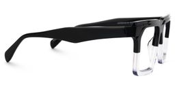 Lebar Square Black-Clear Glasses2