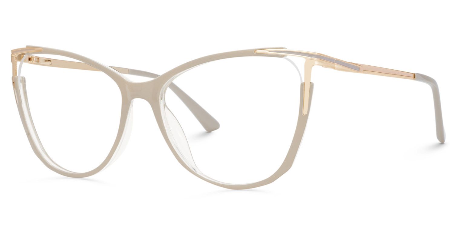 Yomary Cateye Khaki EyeGlasses | ZEELOOL Canada2