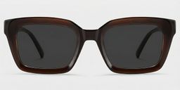 Marley Dark Brown Rectangle Glasses0
