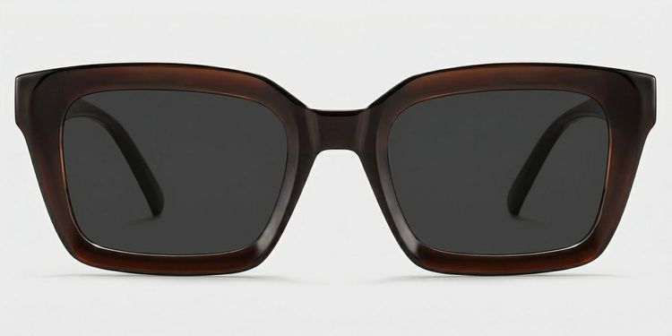 Marley Dark Brown Rectangle Glasses