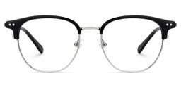 Geno Browline Black Glasses0
