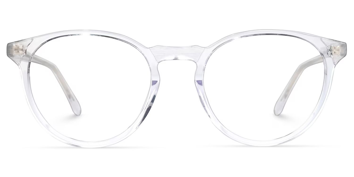 Kasey Round Clear Glasses | ZEELOOL Canada0