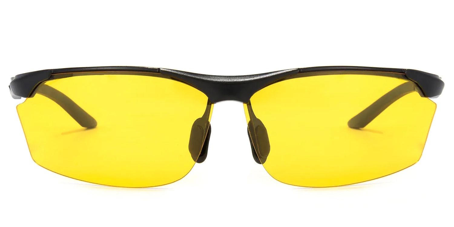 Godfrey Rectangle Yellow Lenses Cycling Goggles | ZEELOOL Canada0