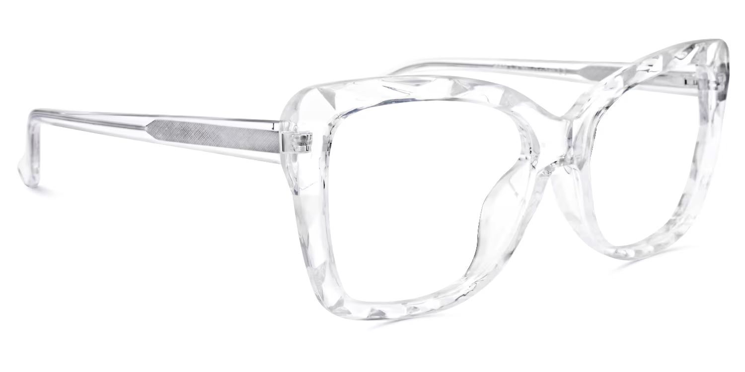 Edna Cateye Clear Frame Glasses | ZEELOOL Canada2