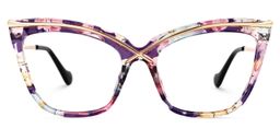 Winston Butterfly Purple-Floral Glasses0