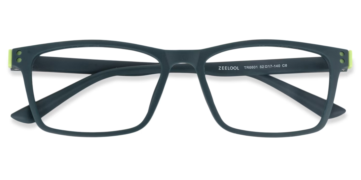 Cheche Rectangle Dark Green Glasses3