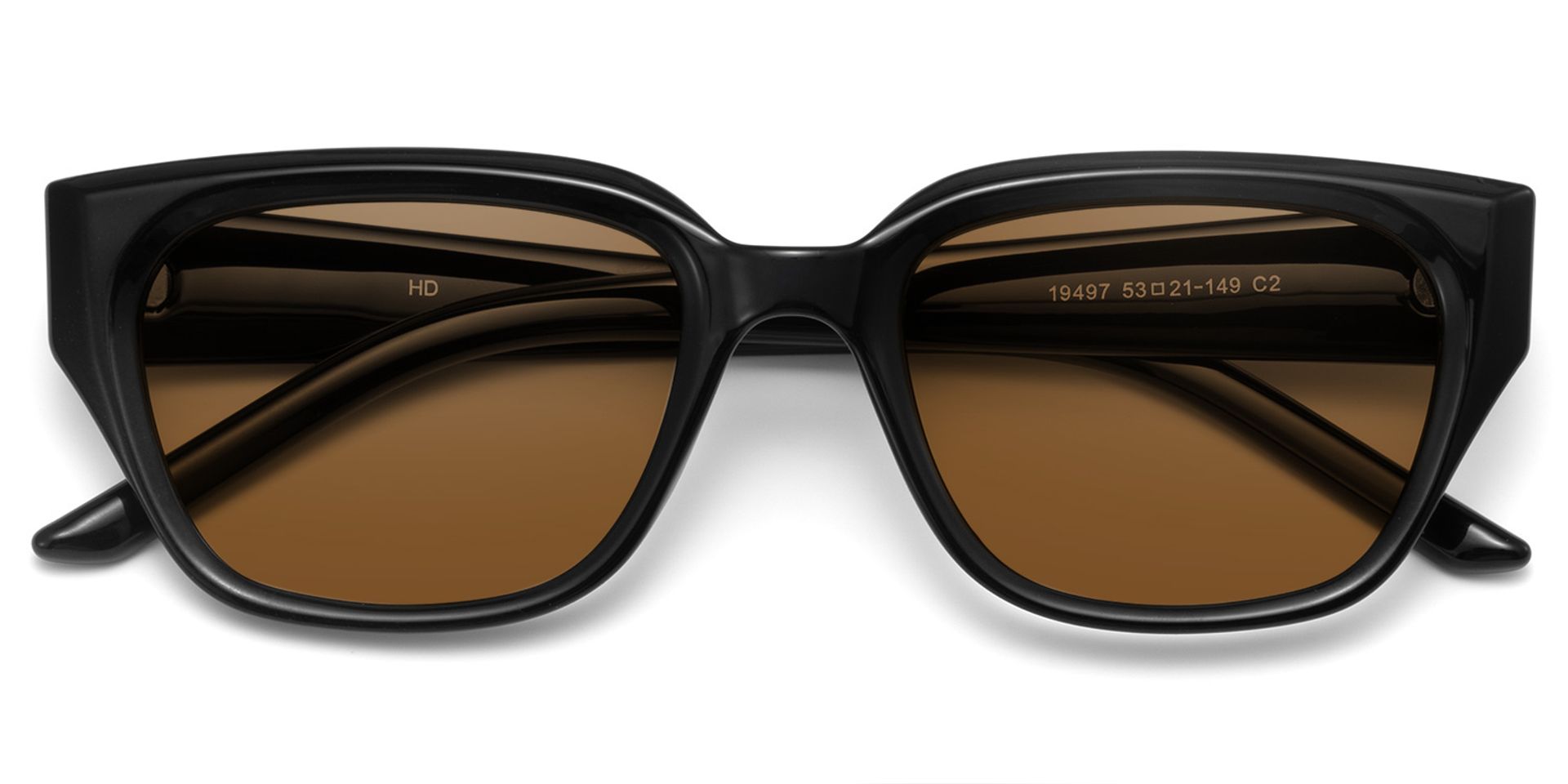 Serene Black Clear Cat eye Polarized Sunglasses Online | ZEELOOL Canada1