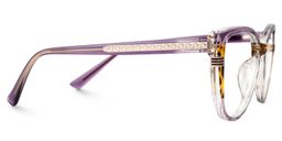 Clarice Cateye Purple Glasses3