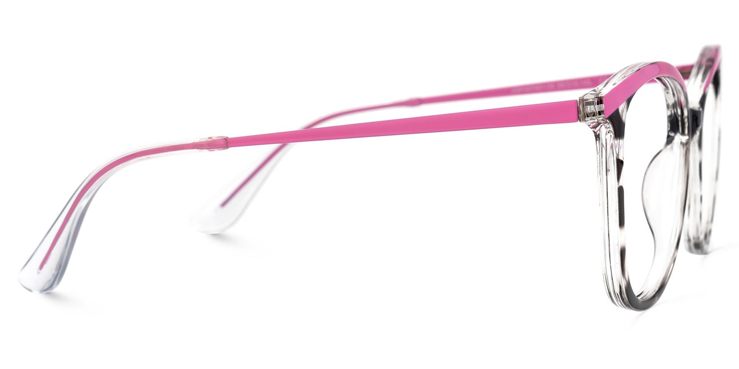 Jenee Thin Pink and Tortoise Glasses in Oval Design | Zeelool3