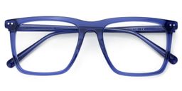 Frantz Square Blue Glasses1