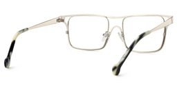 Nova Rectangle Matte Gold Glasses2