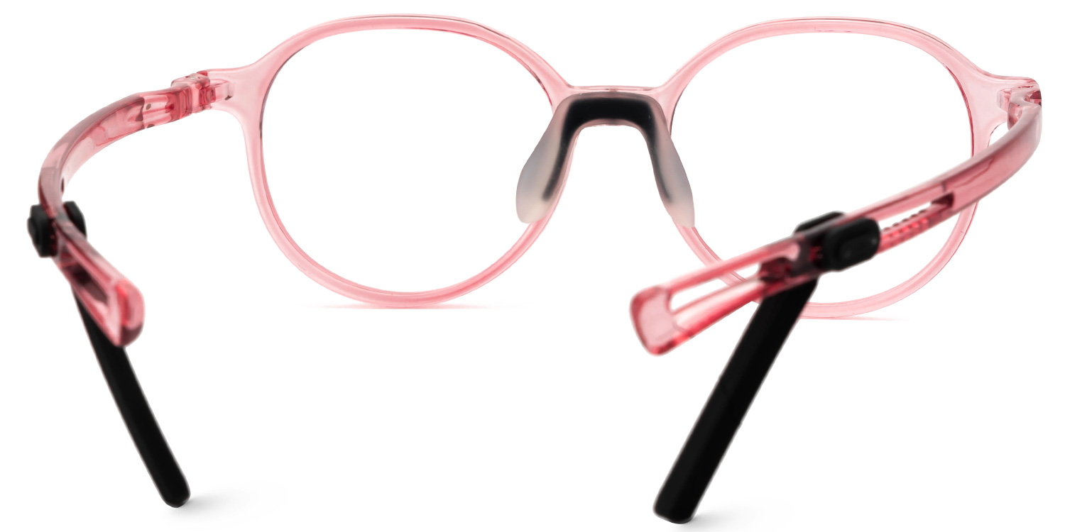 Petter Round Pink Frame Eyeglasses for Little Kids3