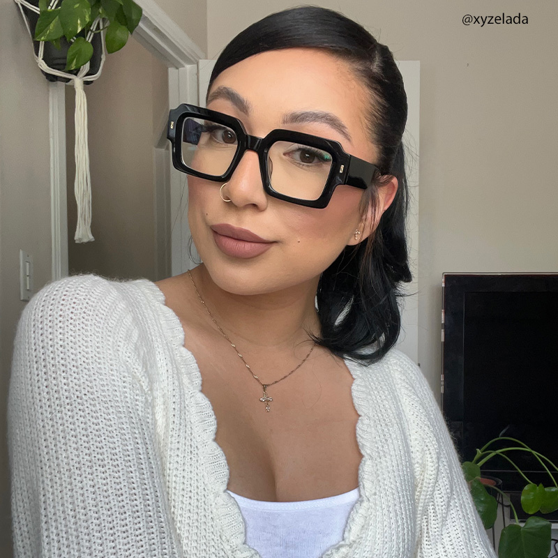 Bobbee Square Black Glasses7