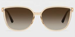 Annalisa Beige Square Sunglasses0