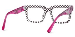 Thomason Rectangle Black Clear Glasses4