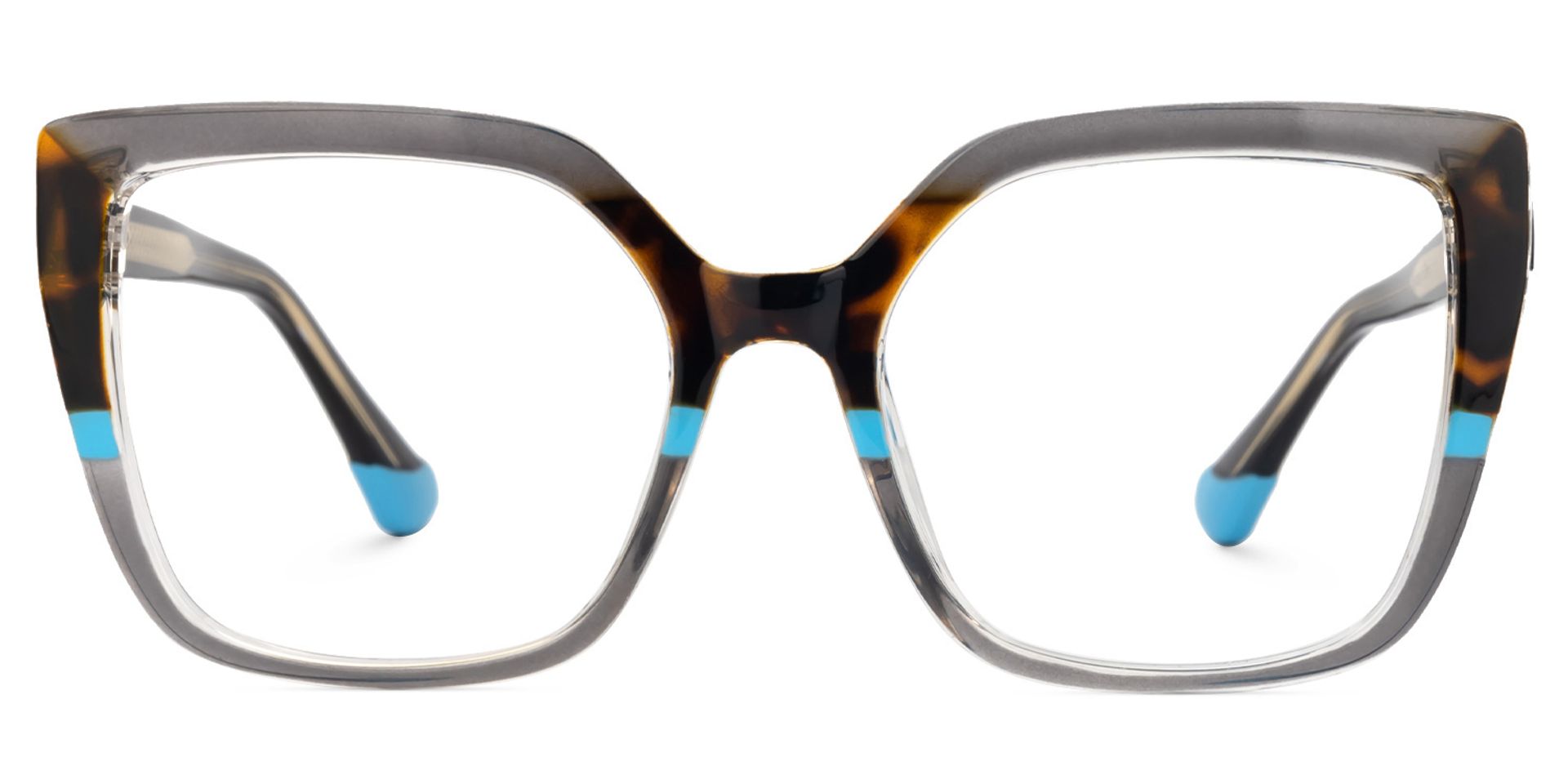 Spring hinges Banchs Eyeglasses, Banchs Gray Glasses -Zeelool0