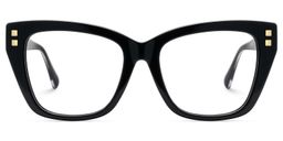 Tessia Square Black Glasses1