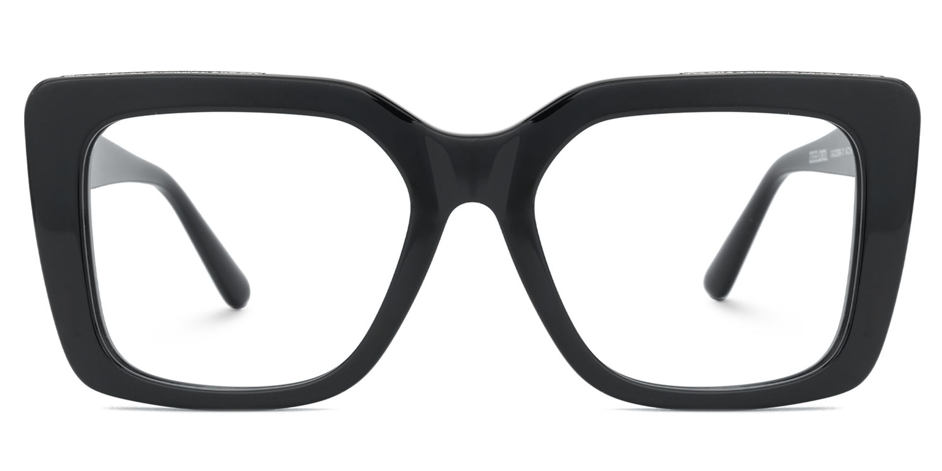 Black Rectangle Glasses Frames Maynard Glasses with Full-Frame | ZEELOOL Canada1