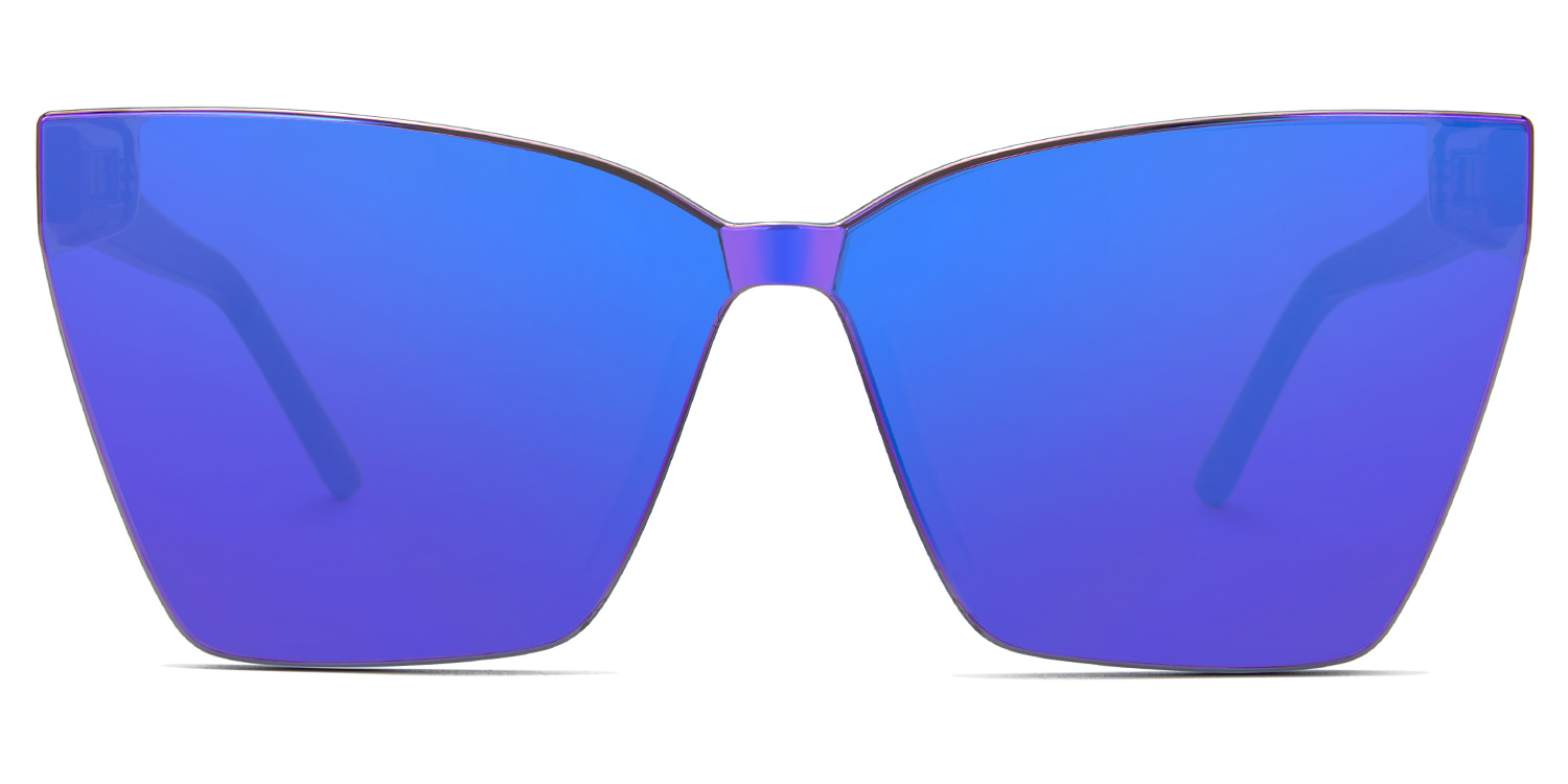 Liliane Square Blue Glasses0