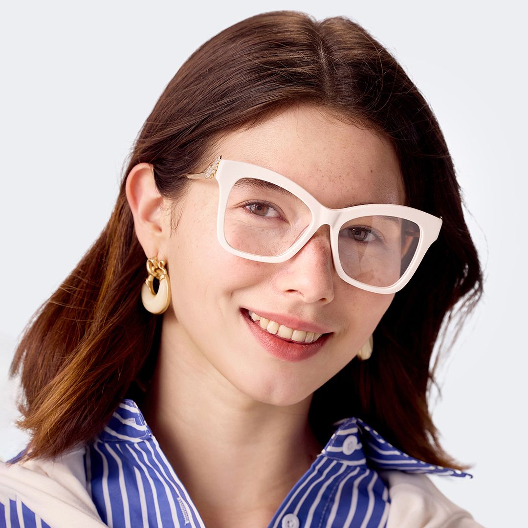 Elida Big White Glasses on sale | ZEELOOL Canada6