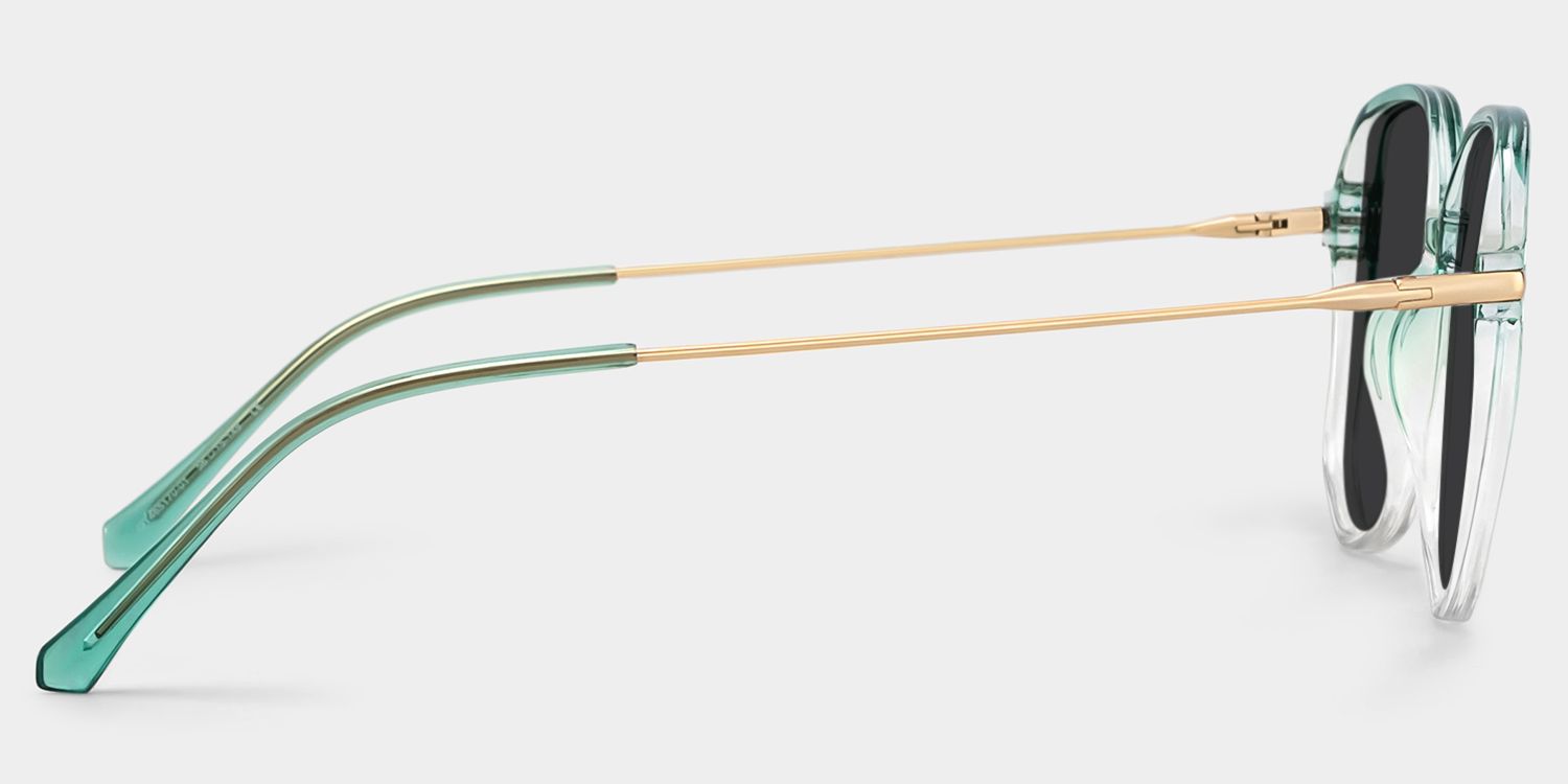 Payton Geometric Green Sunglasses | ZEELOOL Canada3