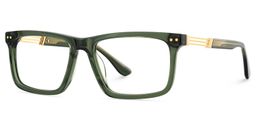 Emerson Rectangle Green Glasses3