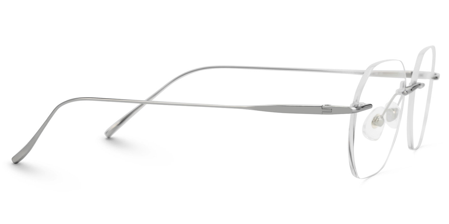Rimless Aselie Glasses with Titanium for women and men -Zeelool Glasses2