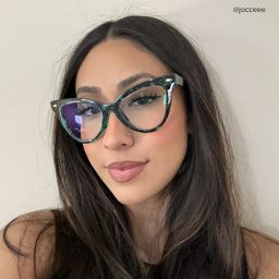 Colla Cateye Green-Floral Glasses10