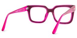 Solmarie Square Rose Red Glasses5