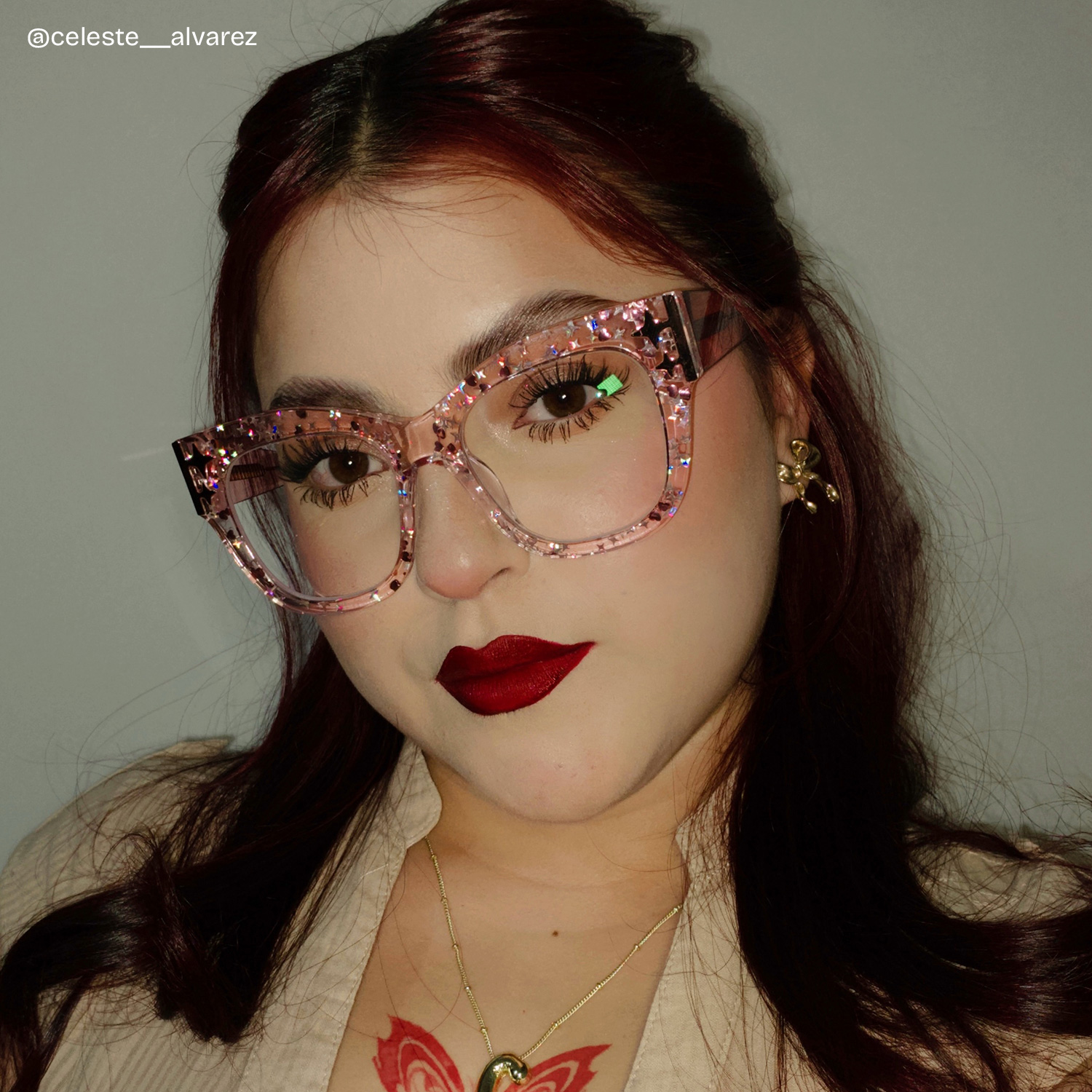 Designer Minfia Eyeglasses Pink Frames Glasses10